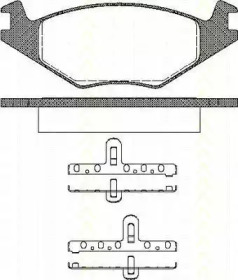 Комплект тормозных колодок (TRISCAN: 8110 10101)