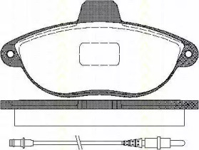 Комплект тормозных колодок (TRISCAN: 8110 10501)