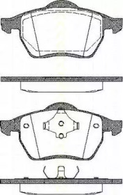 Комплект тормозных колодок (TRISCAN: 8110 10502)