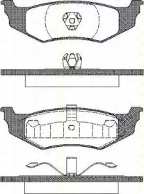 Комплект тормозных колодок (TRISCAN: 8110 10520)