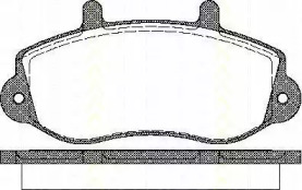 Комплект тормозных колодок (TRISCAN: 8110 10526)