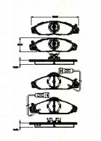 Комплект тормозных колодок (TRISCAN: 8110 10541)