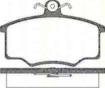 Комплект тормозных колодок (TRISCAN: 8110 10776)