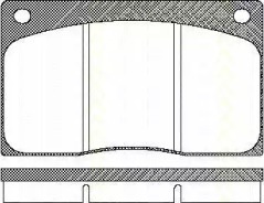 Комплект тормозных колодок (TRISCAN: 8110 10799)
