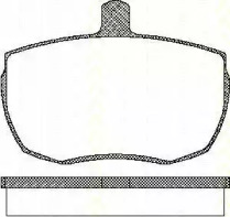 Комплект тормозных колодок (TRISCAN: 8110 10815)