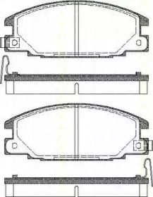 Комплект тормозных колодок (TRISCAN: 8110 10913)