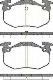 Комплект тормозных колодок (TRISCAN: 8110 10943)