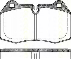 Комплект тормозных колодок (TRISCAN: 8110 11004)