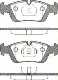 Комплект тормозных колодок (TRISCAN: 8110 11960)