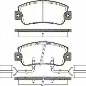 Комплект тормозных колодок (TRISCAN: 8110 12843)
