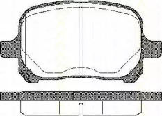 Комплект тормозных колодок (TRISCAN: 8110 13022)