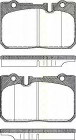 Комплект тормозных колодок (TRISCAN: 8110 13038)