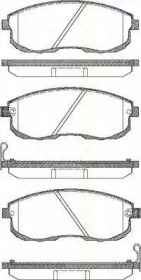 Комплект тормозных колодок (TRISCAN: 8110 14013)