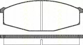 Комплект тормозных колодок (TRISCAN: 8110 14127)