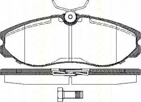 Комплект тормозных колодок (TRISCAN: 8110 14174)