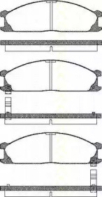 Комплект тормозных колодок (TRISCAN: 8110 14889)