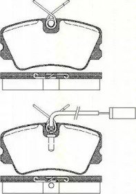 Комплект тормозных колодок (TRISCAN: 8110 15014)