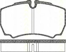 Комплект тормозных колодок (TRISCAN: 8110 15029)