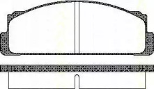 Комплект тормозных колодок (TRISCAN: 8110 15504)