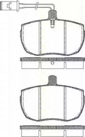 Комплект тормозных колодок (TRISCAN: 8110 15946)