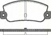 Комплект тормозных колодок (TRISCAN: 8110 15993)