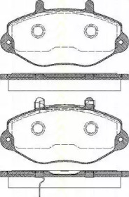 Комплект тормозных колодок (TRISCAN: 8110 16010)