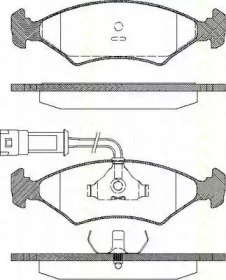Комплект тормозных колодок (TRISCAN: 8110 16013)