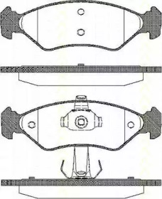 Комплект тормозных колодок (TRISCAN: 8110 16168)