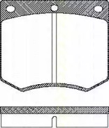 Комплект тормозных колодок (TRISCAN: 8110 16229)