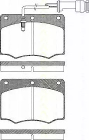 Комплект тормозных колодок (TRISCAN: 8110 16231)