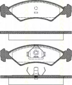 Комплект тормозных колодок (TRISCAN: 8110 16300)