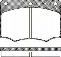 Комплект тормозных колодок (TRISCAN: 8110 16839)