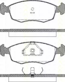 Комплект тормозных колодок (TRISCAN: 8110 16868)