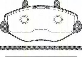 Комплект тормозных колодок (TRISCAN: 8110 16970)