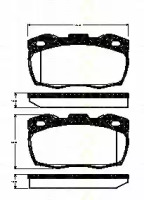 Комплект тормозных колодок (TRISCAN: 8110 17021)