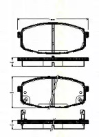 Комплект тормозных колодок (TRISCAN: 8110 18016)