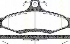 Комплект тормозных колодок (TRISCAN: 8110 21004)