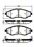 Комплект тормозных колодок (TRISCAN: 8110 21008)