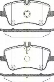 Комплект тормозных колодок (TRISCAN: 8110 23026)
