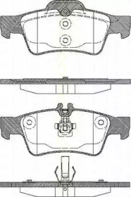 Комплект тормозных колодок (TRISCAN: 8110 23036)