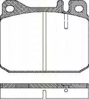 Комплект тормозных колодок (TRISCAN: 8110 23222)