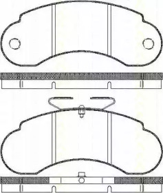 Комплект тормозных колодок (TRISCAN: 8110 23964)
