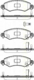 Комплект тормозных колодок (TRISCAN: 8110 24017)