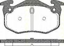 Комплект тормозных колодок (TRISCAN: 8110 25018)