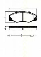Комплект тормозных колодок (TRISCAN: 8110 25023)
