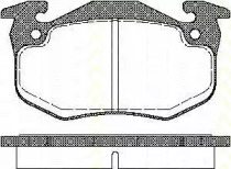Комплект тормозных колодок (TRISCAN: 8110 25177)