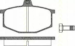 Комплект тормозных колодок (TRISCAN: 8110 25754)