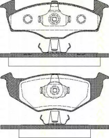 Комплект тормозных колодок (TRISCAN: 8110 29004)