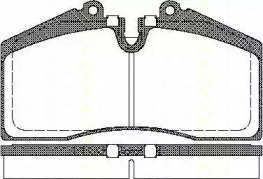 Комплект тормозных колодок (TRISCAN: 8110 29160)