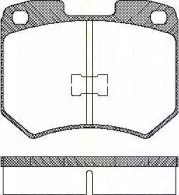 Комплект тормозных колодок (TRISCAN: 8110 29771)